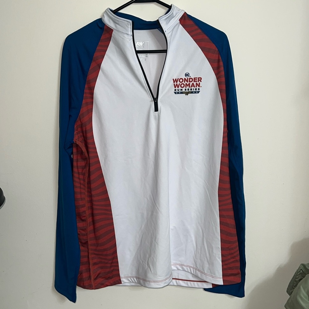 Running Man DC Wonder Woman Pullover Quarter Zip Top